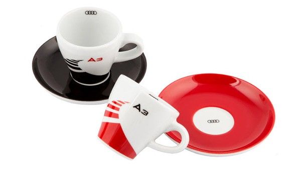 Для дома - Набор из двух кофейных чашек с блюдцами Audi A3 Espresso