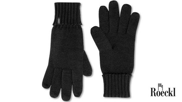 Мужская одежда - Вязаные перчатки Unisex Strickhandschuhe, schwarz, M