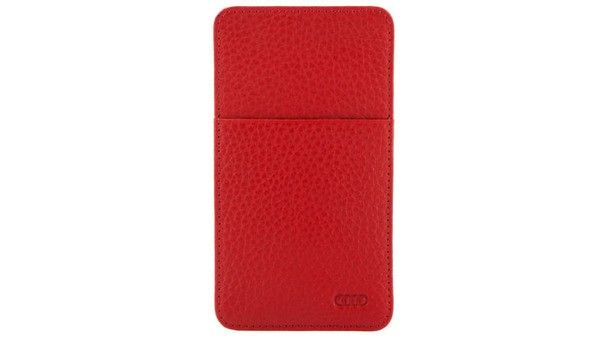 Изделия из кожи и кошельки - Кожаный чехол для iPhone 5 красного цвета