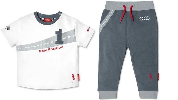 Детская одежда - Детский комплект, футболка + штаны, Audi Sport, 122/128